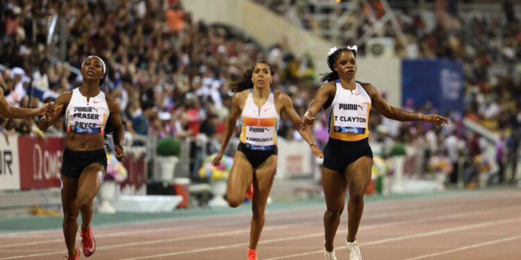 Tia Clayton Blazes to Victory in the Women’s 100m